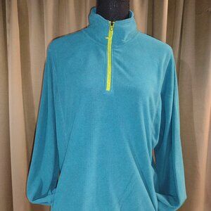 Women’s Turquoise Orvis ¼ Zip Pullover – Style #2H84– Size Large